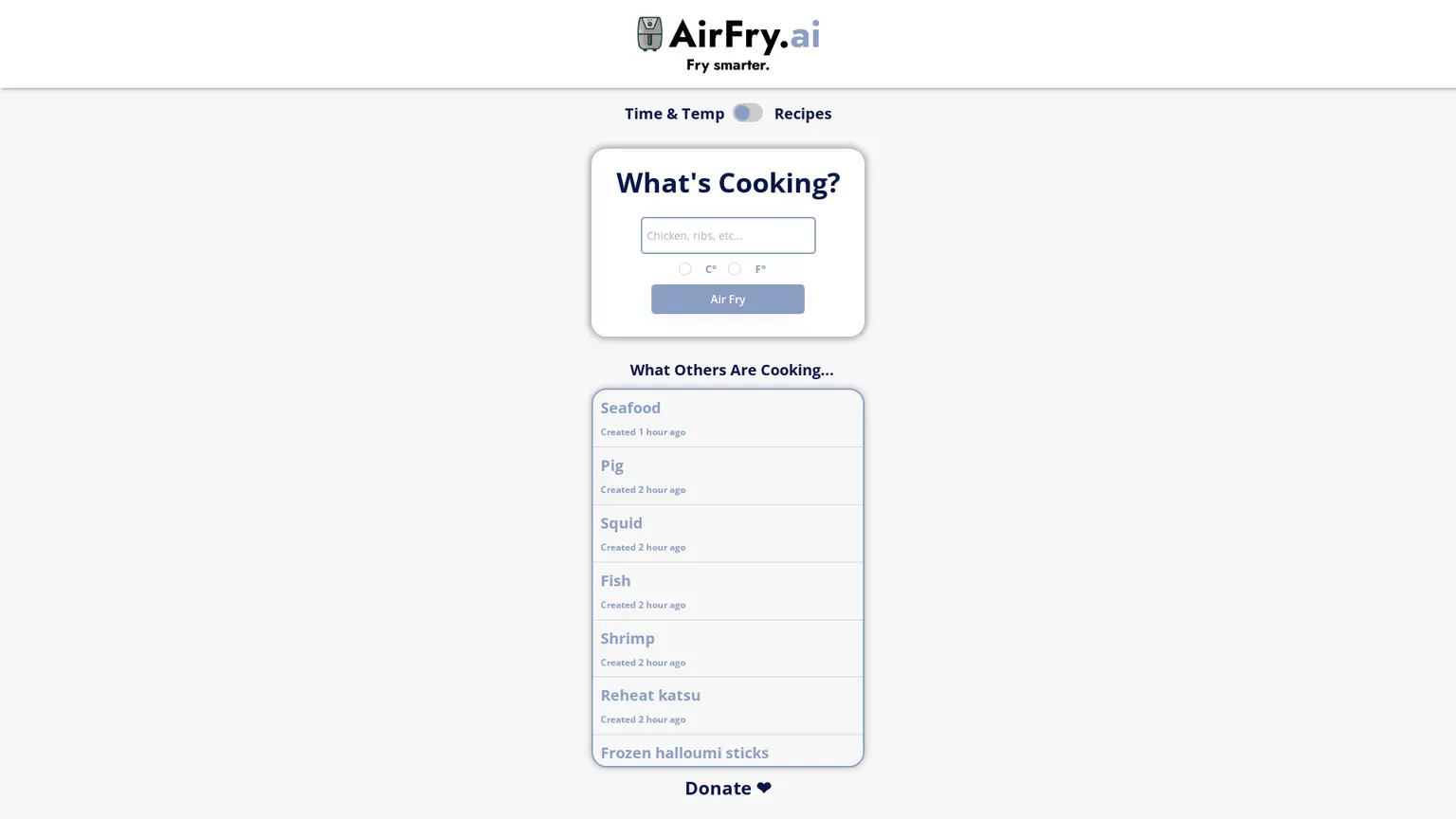 Air Fry AI |  Air Fryer Recipes Made with Artificial Intelligence