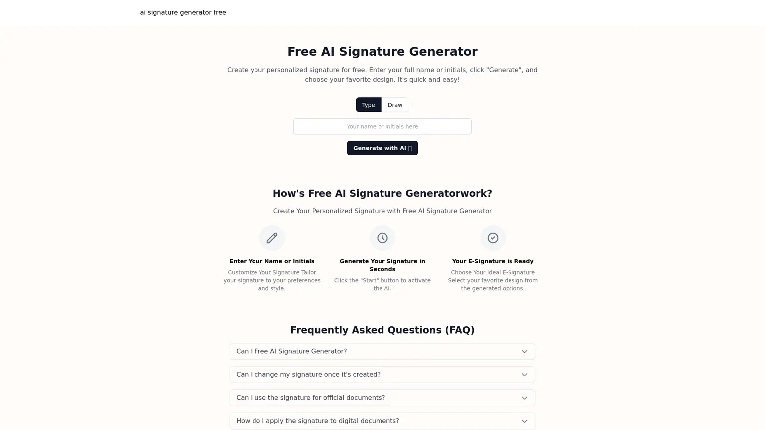 ai signature generator