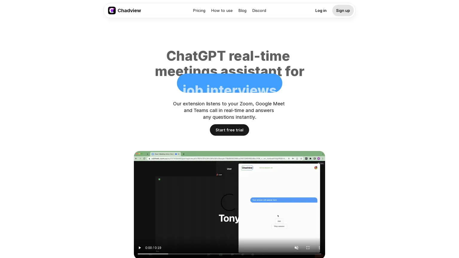 ChatGPT Interview Assistant