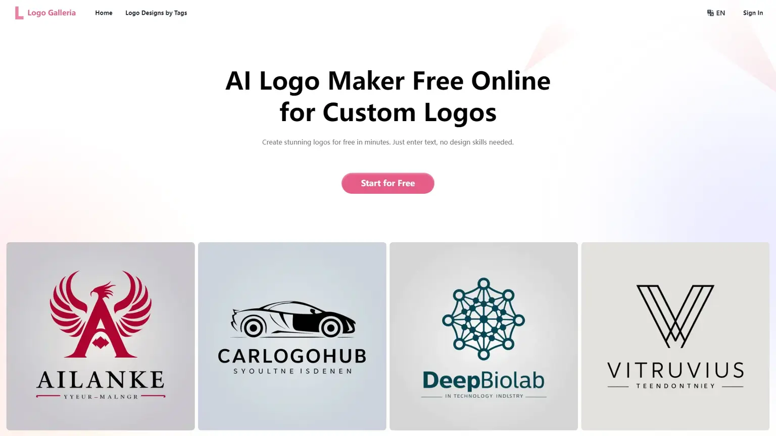 Logo Galleria：AI Logo Maker Free Online