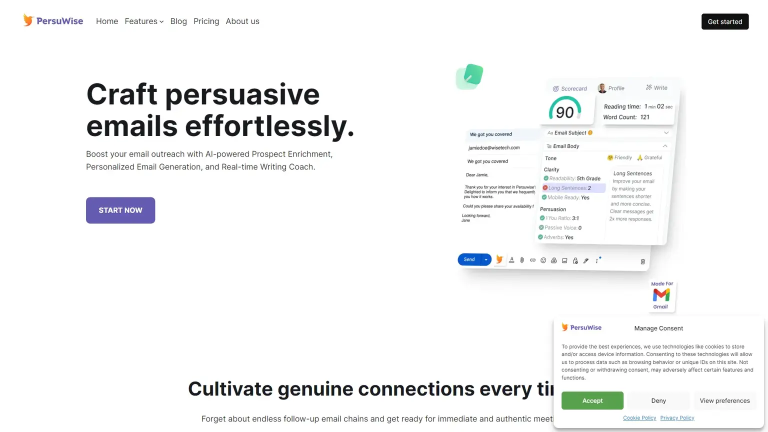 Persuwise | AI-Driven Email Coach for Effective Outreach