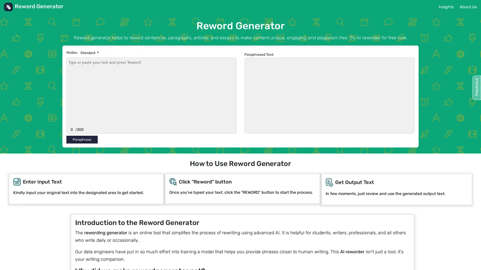 Reword Generator - Best Rewording Tool Online