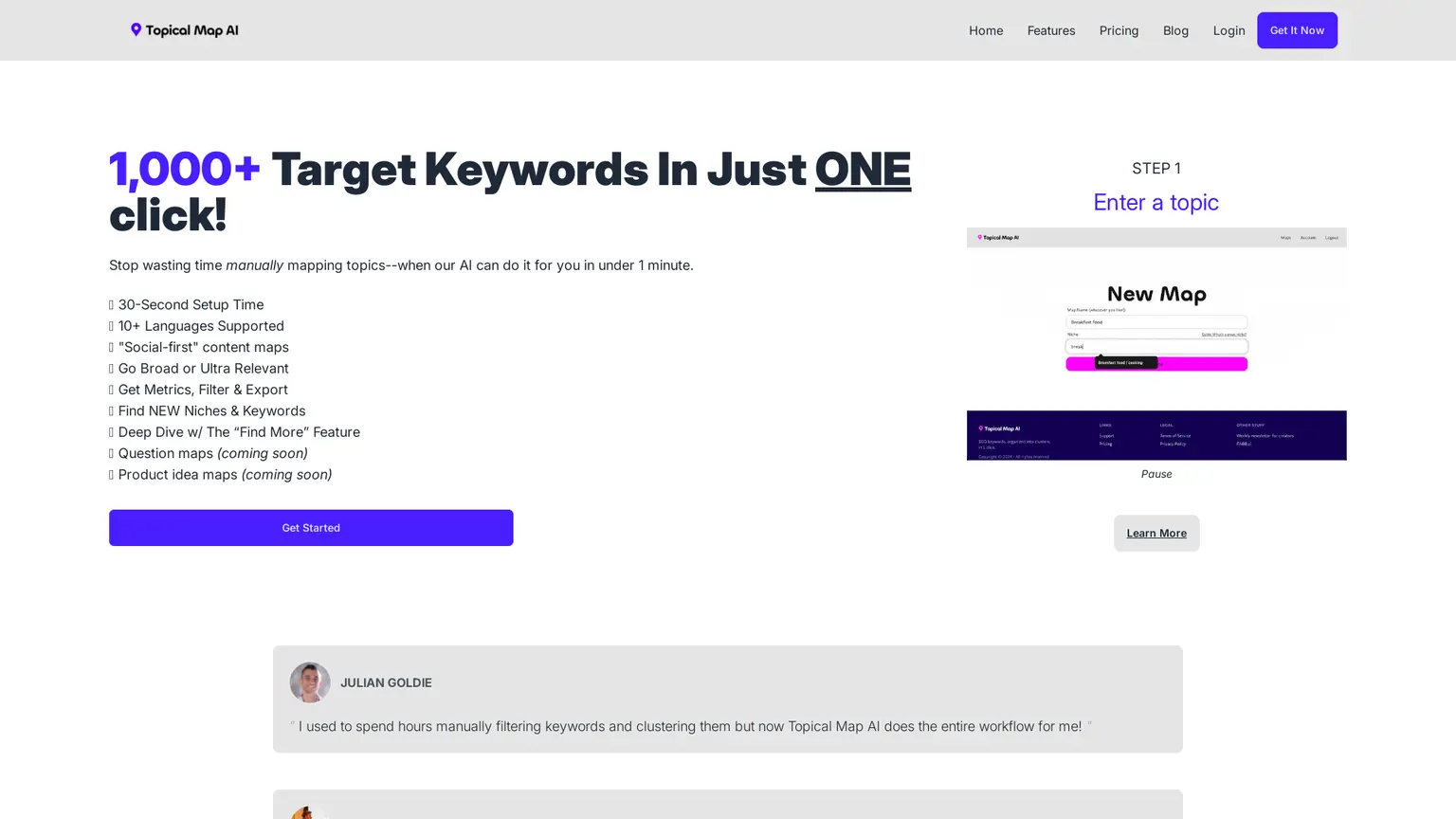 Topical Map AI: Automated Social & SEO Keyword Research Tool