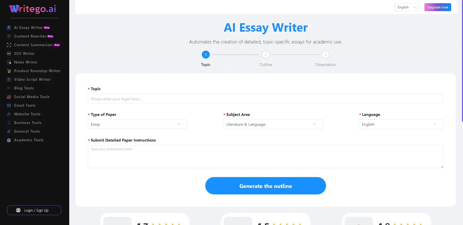 WriteGo.ai - Elevate Your Academic Writing with AI | Essay Writer & Content Tools